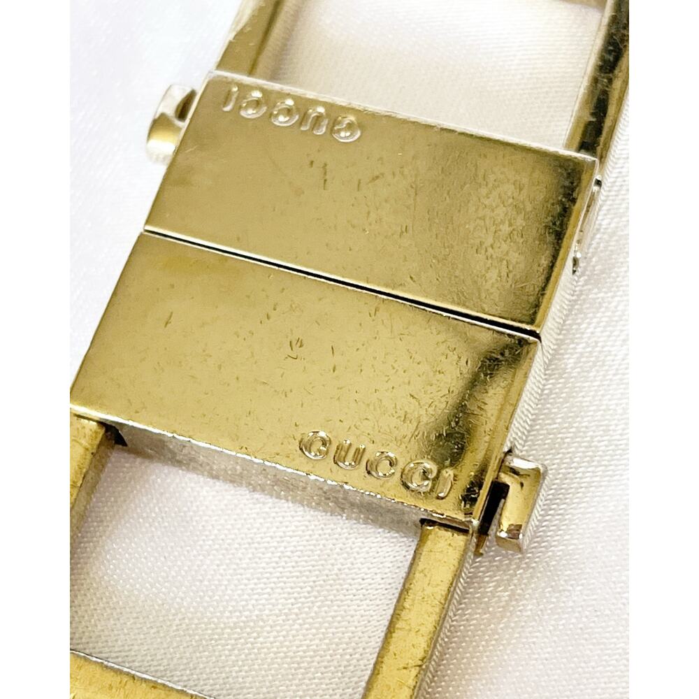GUCCI Belt Buckle Vintage Unisex Sterling Silver Logo